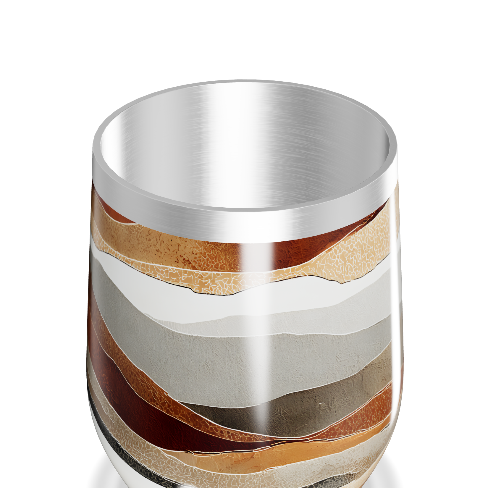 Copo Térmico Slim - Estampa Ondas Coloridas