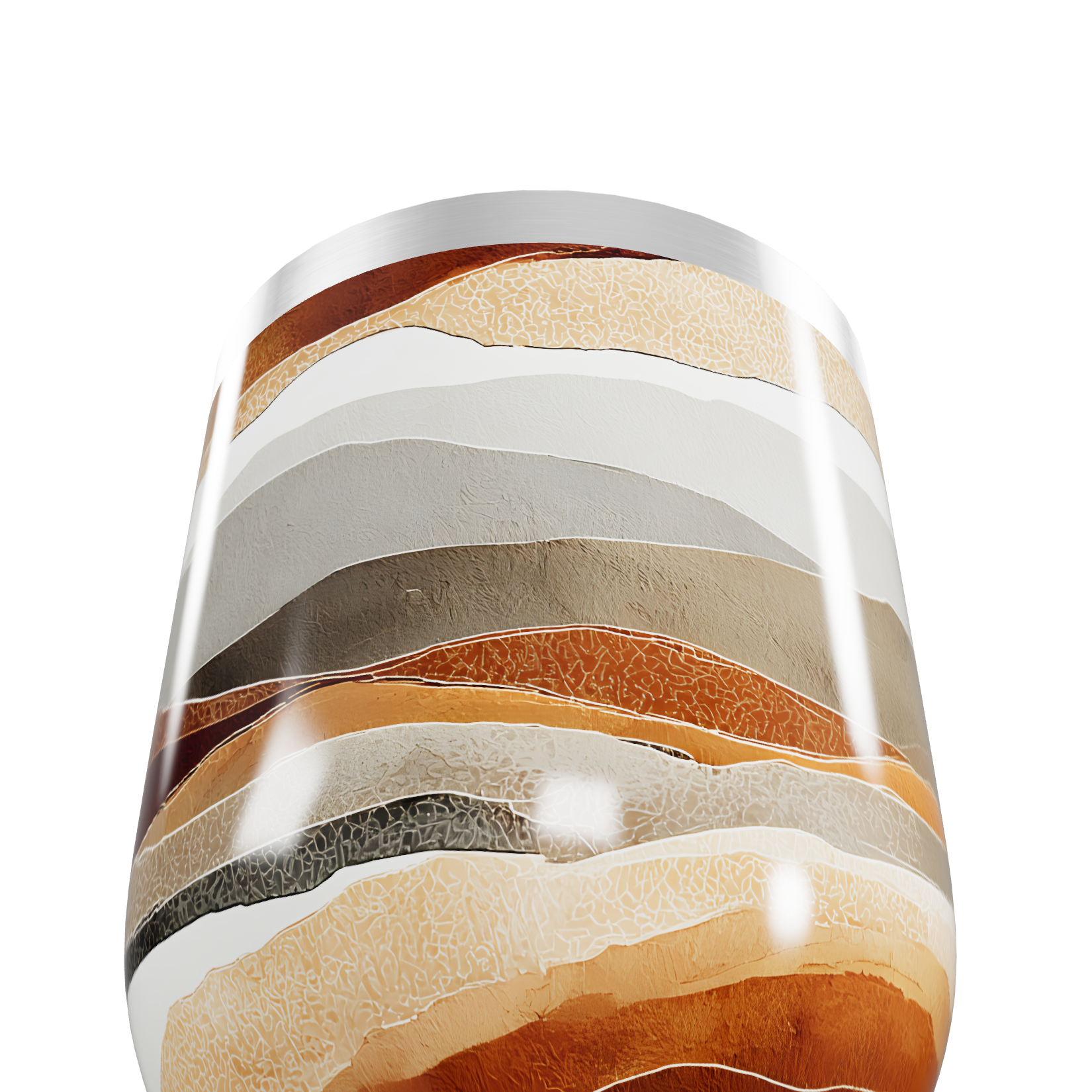 Copo Térmico Slim - Estampa Ondas Coloridas