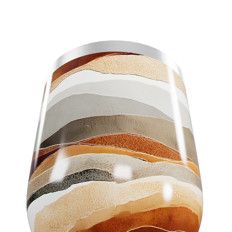 Copo Térmico Slim - Estampa Ondas Coloridas