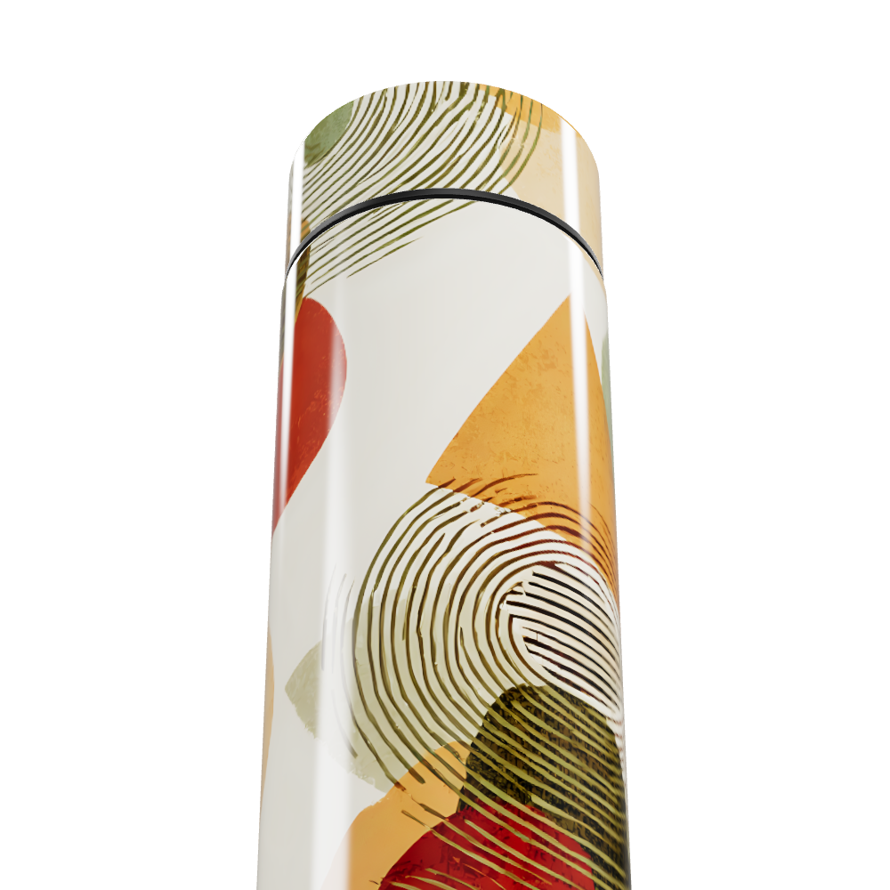 Garrafa Térmica Touch - Estampa Geométrica Colorida