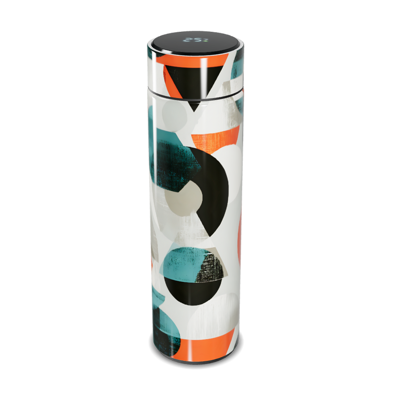 Garrafa Térmica Touch - Estampa Geométrica Colorida
