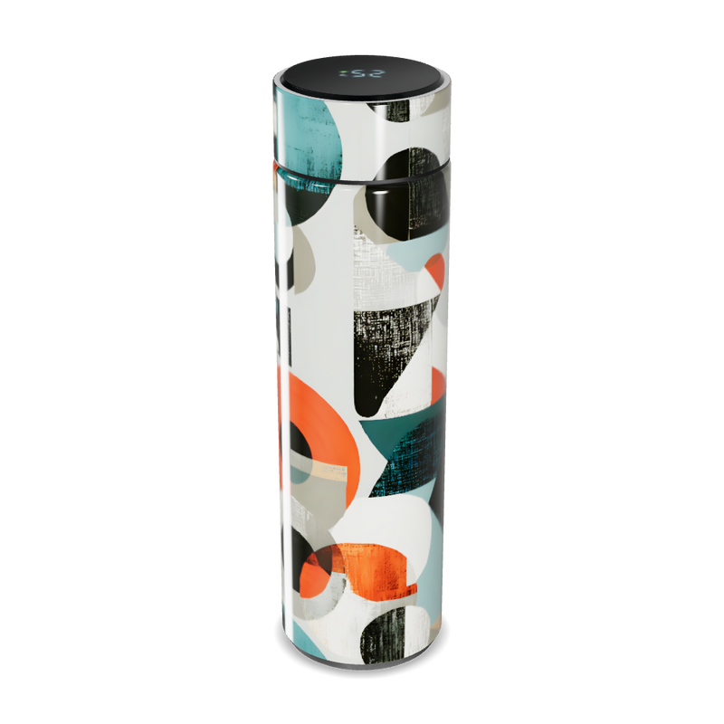 Garrafa Térmica Touch - Estampa Geométrica Colorida