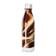 Garrafa Inox - Marrom com Estampa Ondulada
