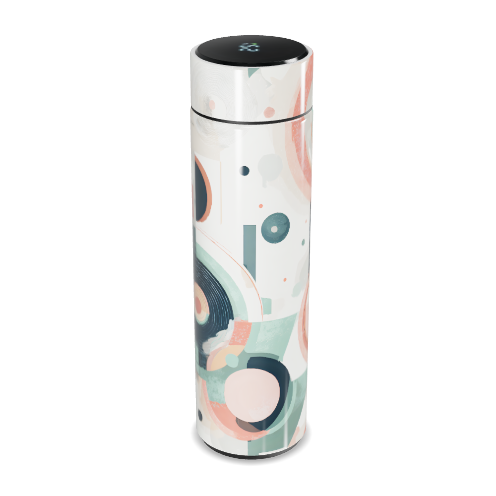 Garrafa Térmica Touch - Estampa Colorida Abstrata