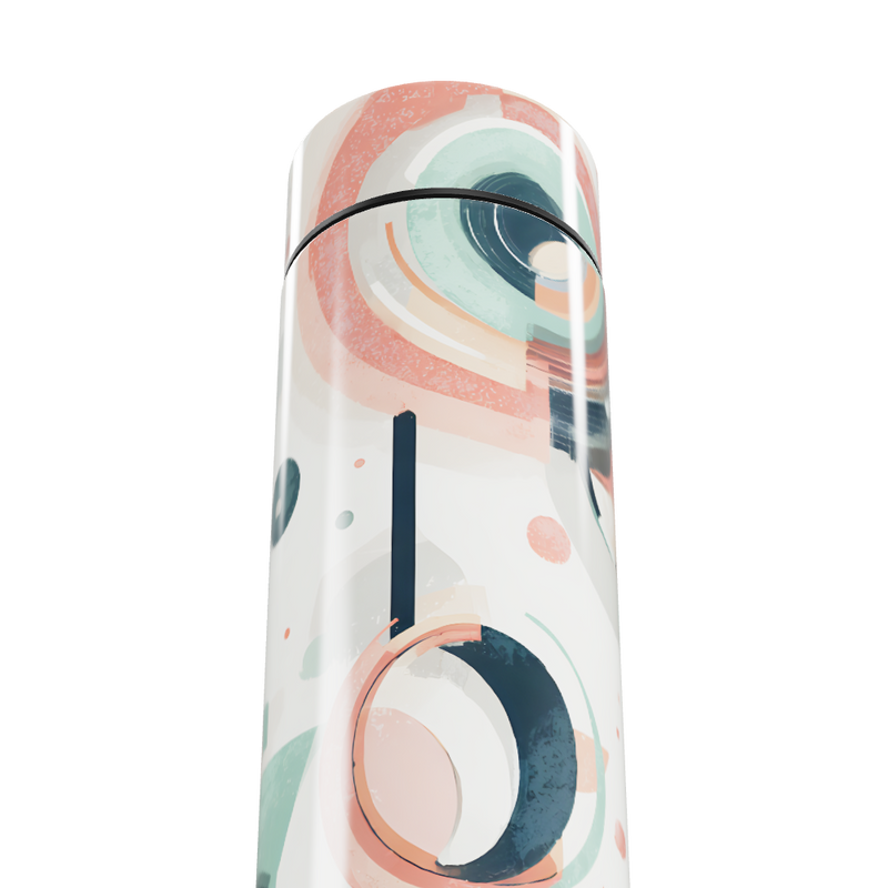 Garrafa Térmica Touch - Estampa Colorida Abstrata