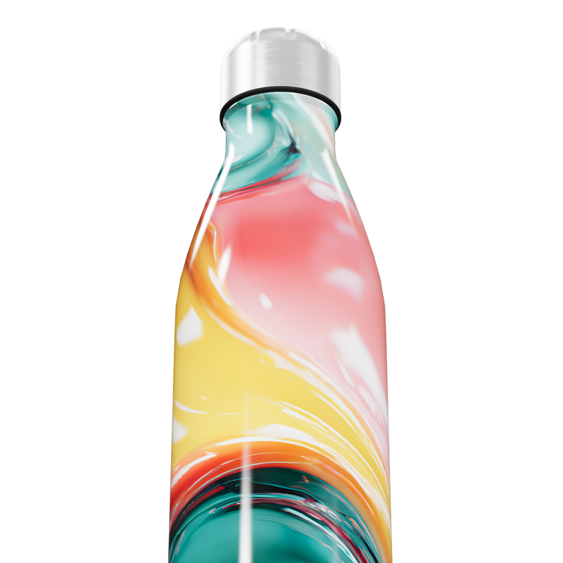 Garrafa Inox - Estampa Colorida Moderna