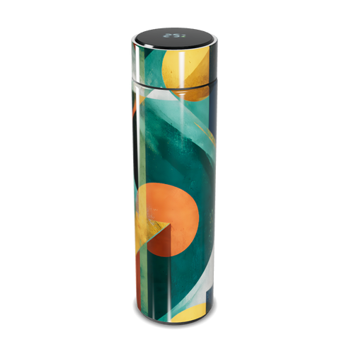 Garrafa Térmica Touch - Estampa Colorida Abstrata