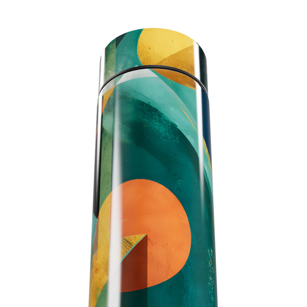 Garrafa Térmica Touch - Estampa Colorida Abstrata