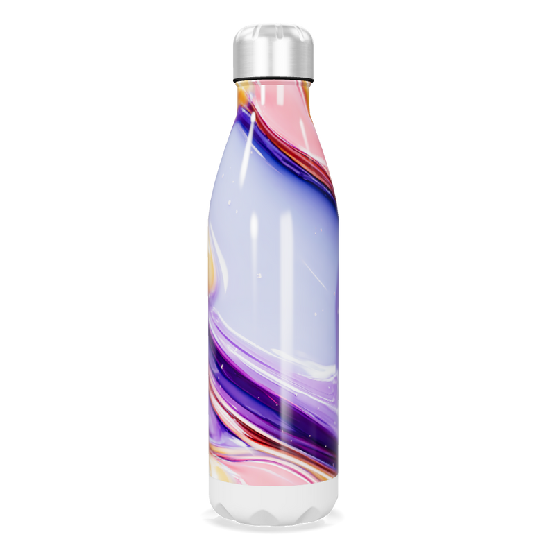 Garrafa Inox - Estampa Colorida Abstrata
