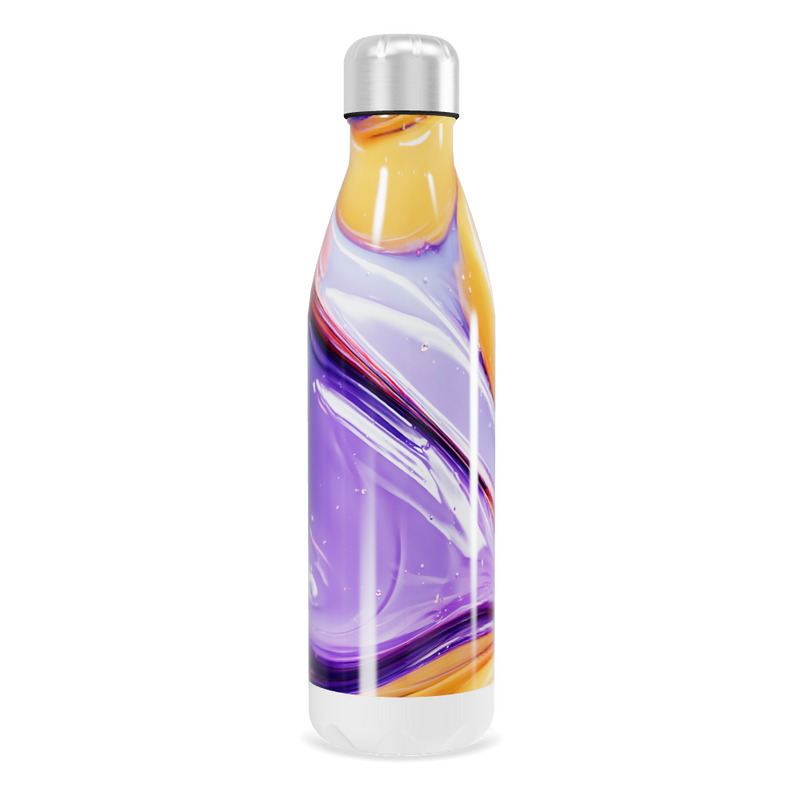 Garrafa Inox - Estampa Colorida Abstrata