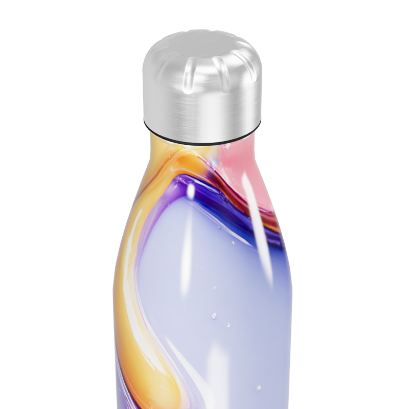 Garrafa Inox - Estampa Colorida Abstrata