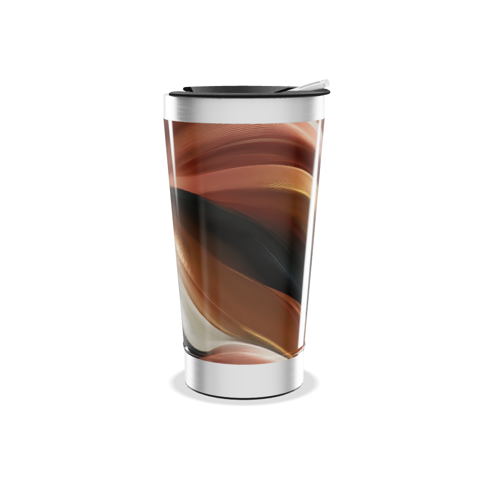 Copo Térmico - Abstrato Multicolorido Inox