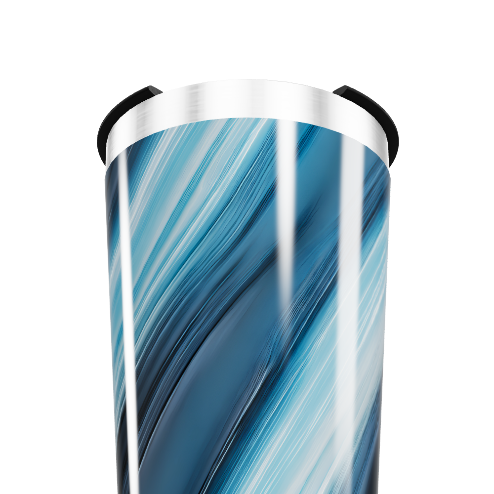 Copo Térmico - Azul Marmorizado Aço Inox