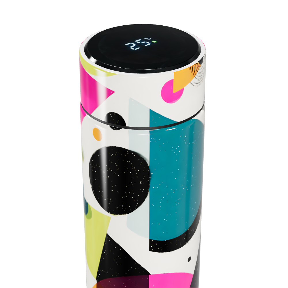 Garrafa Térmica Touch - Estampa Colorida Moderna