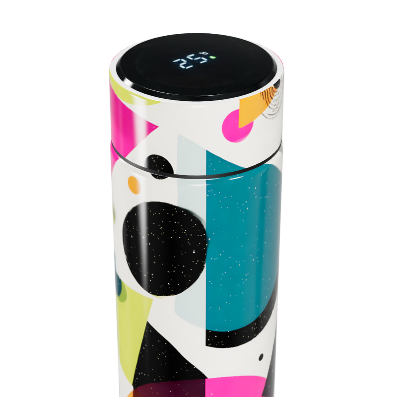 Garrafa Térmica Touch - Estampa Colorida Moderna