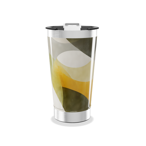 Copo Térmico - Estampa Abstrata Colorida