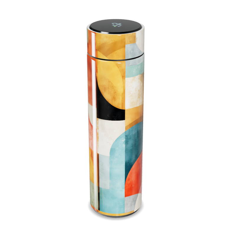 Garrafa Térmica Touch - Estampa Colorida Abstrata