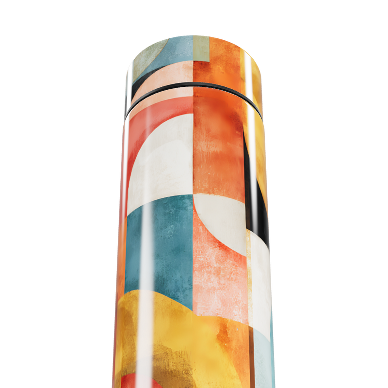 Garrafa Térmica Touch - Estampa Colorida Abstrata