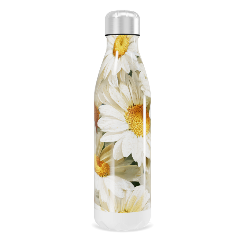 Garrafa Inox - Flores Margaridas