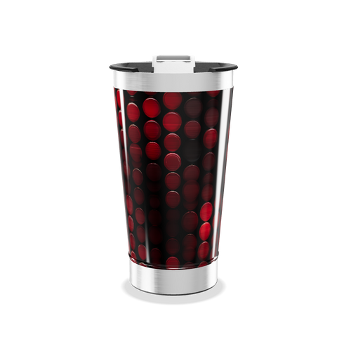 Copo Térmico - Vermelho com Bolinhas