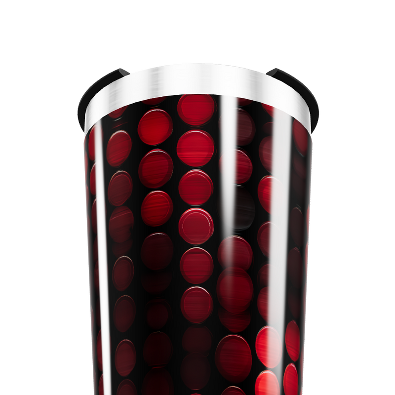 Copo Térmico - Vermelho com Bolinhas