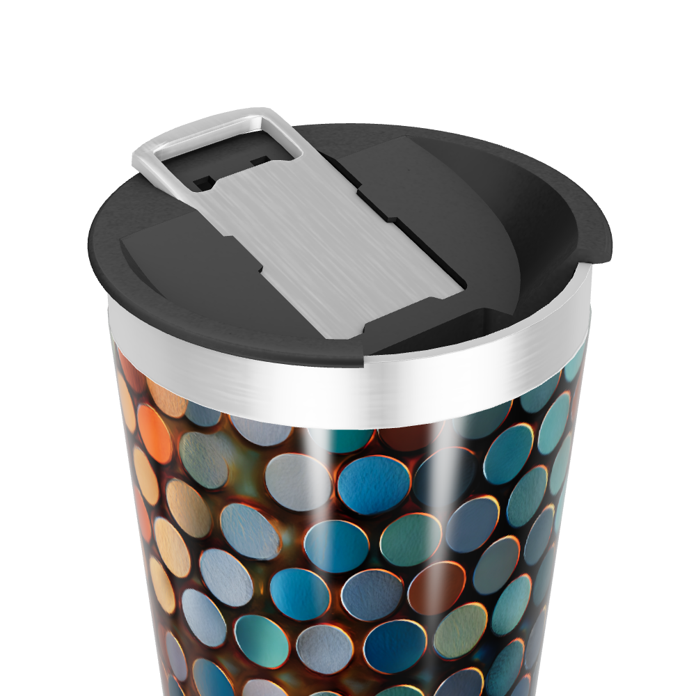 Copo Térmico - Estampa Colorida Circular