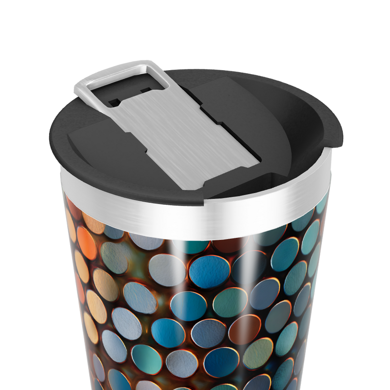 Copo Térmico - Estampa Colorida Circular