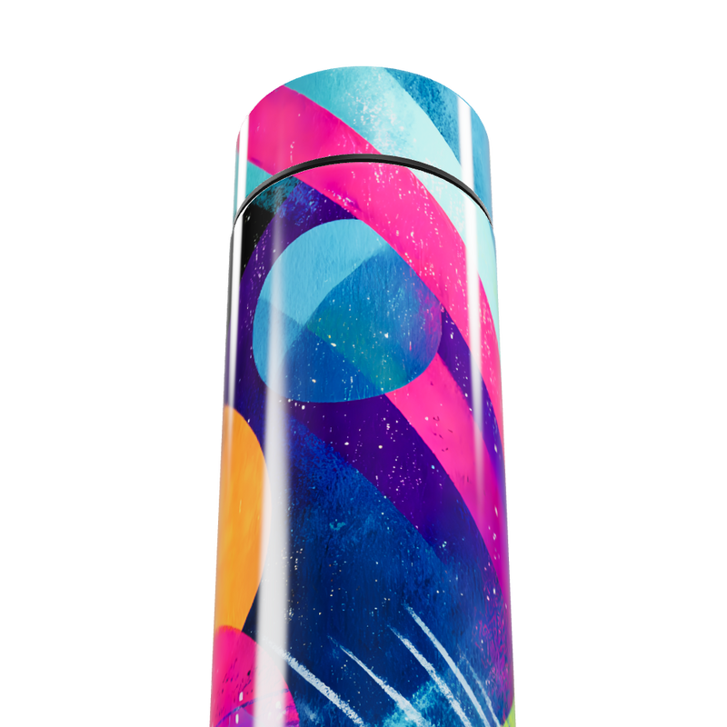 Garrafa Térmica Touch - Estampa Abstrata Colorida