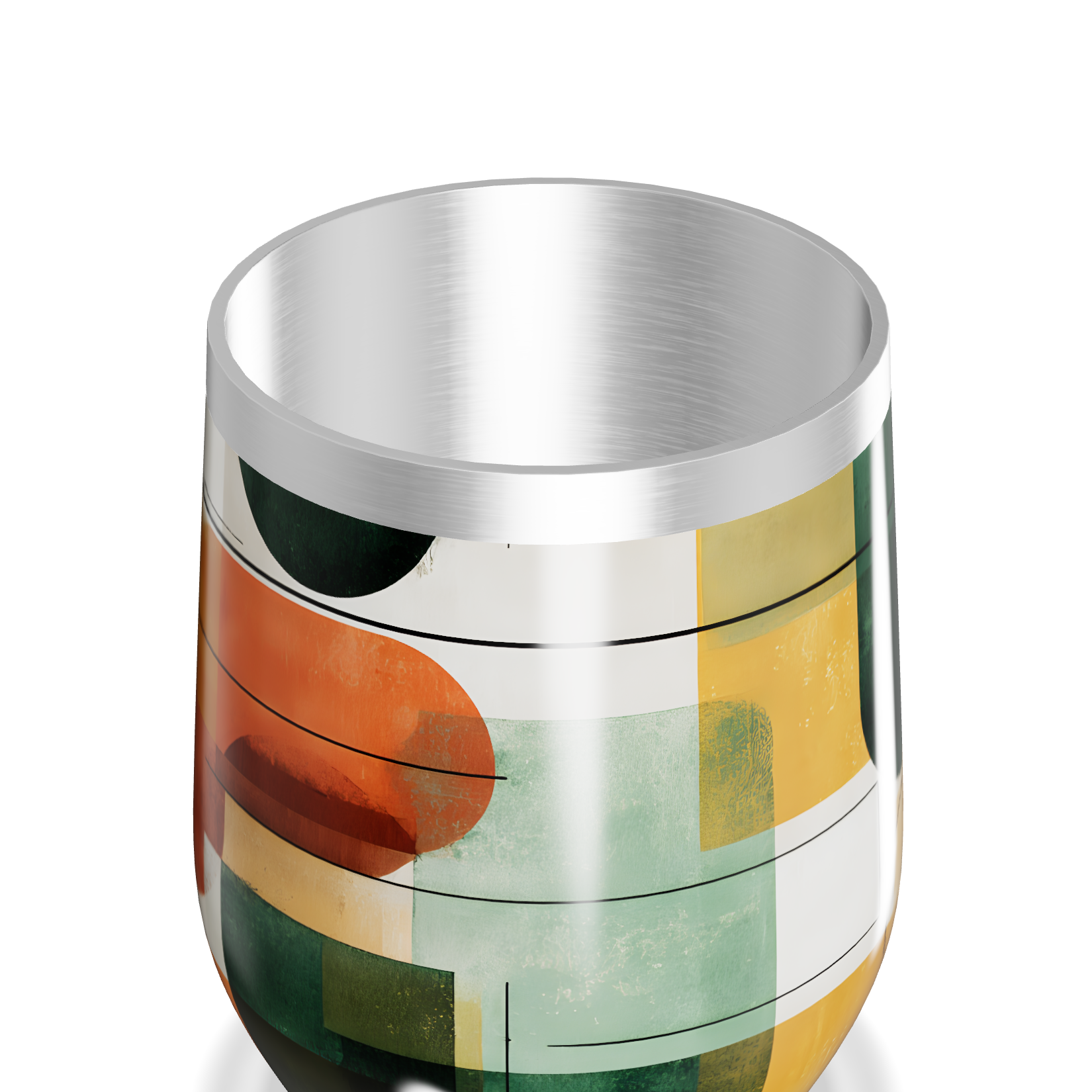 Copo Térmico Slim - Estampa Geométrica Colorida