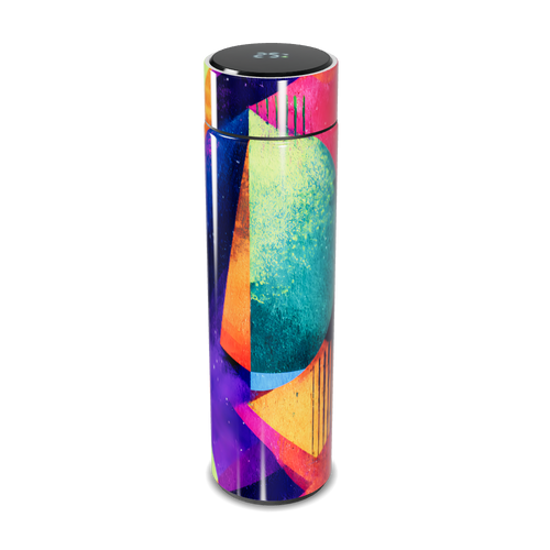 Garrafa Térmica Touch - Estampa Geométrica Colorida