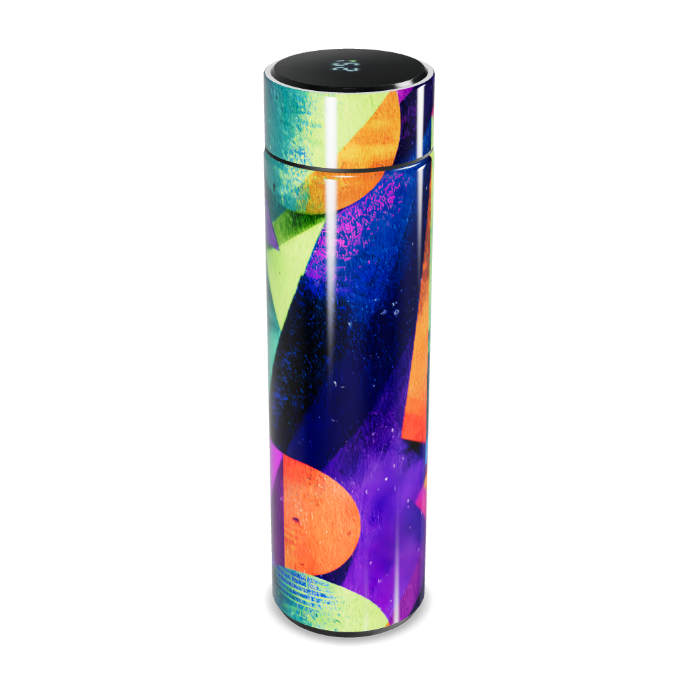 Garrafa Térmica Touch - Estampa Geométrica Colorida