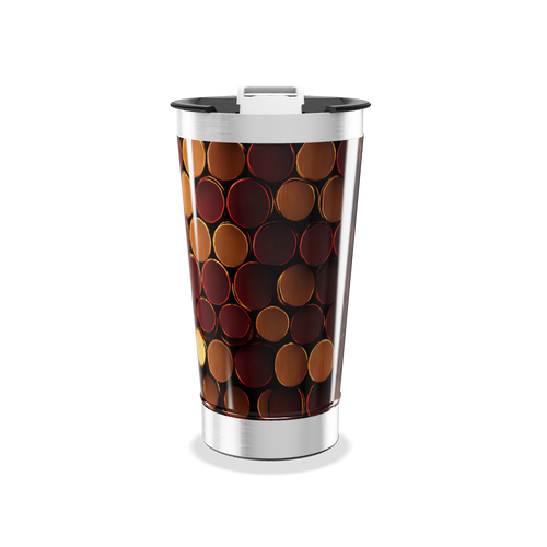 Copo Térmico - Estampa Colorida Circular