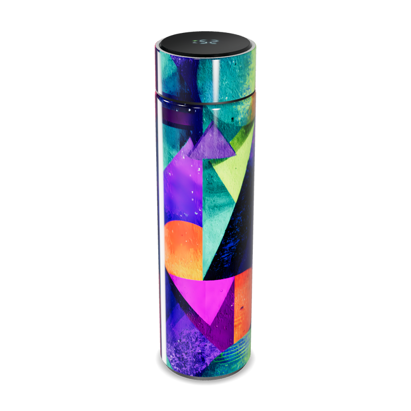 Garrafa Térmica Touch - Estampa Geométrica Colorida