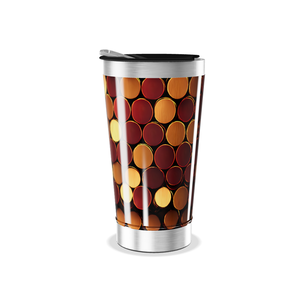 Copo Térmico - Estampa Colorida Circular