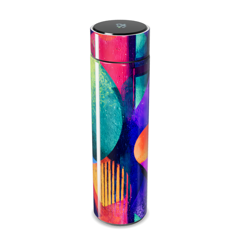 Garrafa Térmica Touch - Estampa Geométrica Colorida