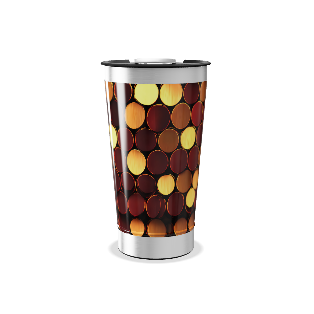 Copo Térmico - Estampa Colorida Circular