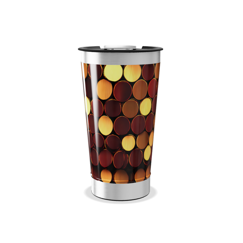 Copo Térmico - Estampa Colorida Circular