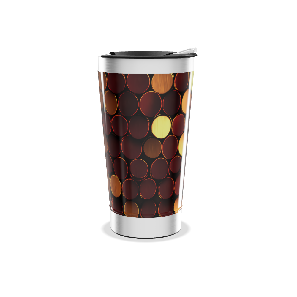 Copo Térmico - Estampa Colorida Circular