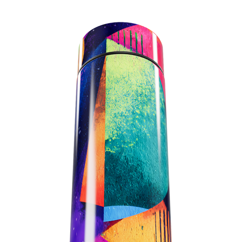 Garrafa Térmica Touch - Estampa Geométrica Colorida