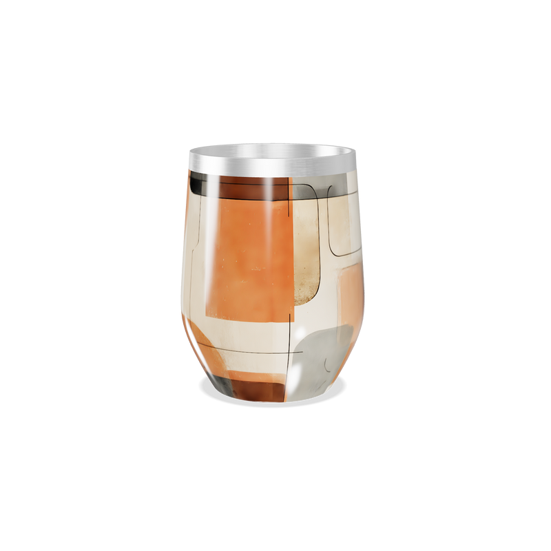 Copo Térmico Slim - Abstrato Colorido Inox