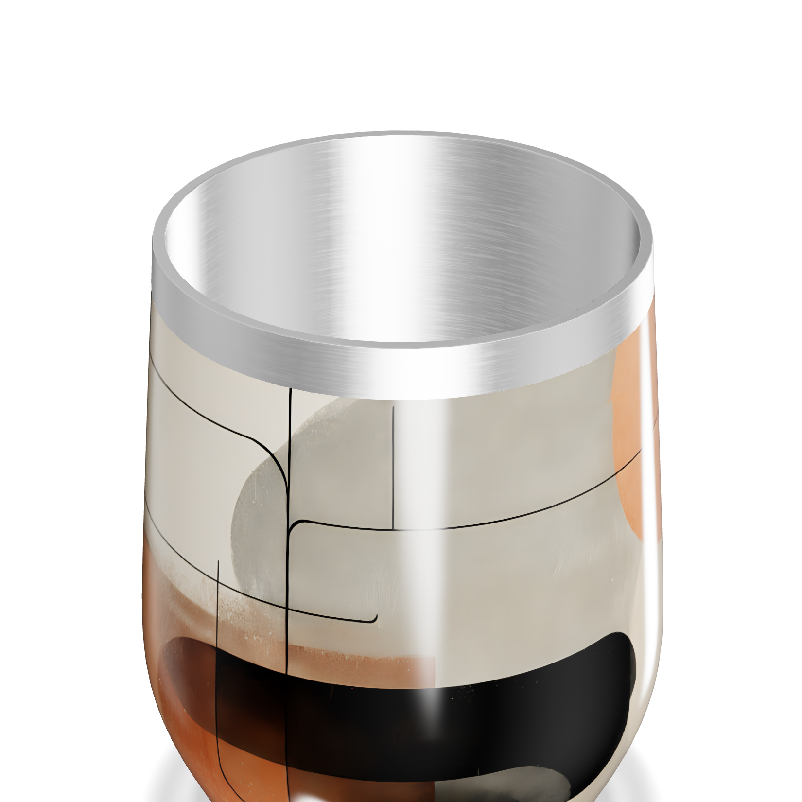 Copo Térmico Slim - Abstrato Colorido Inox