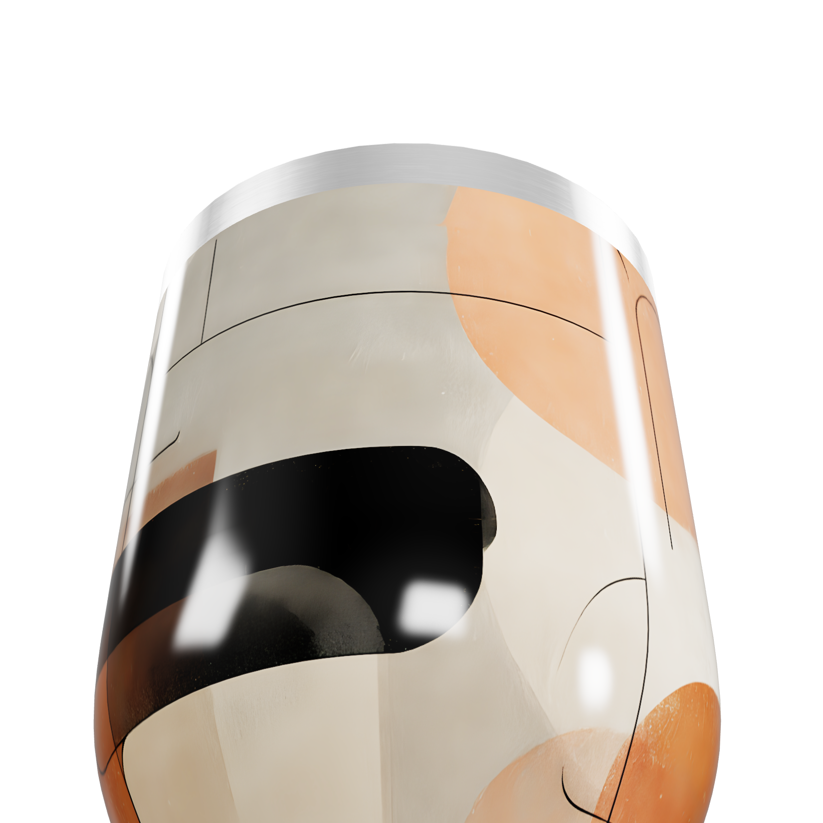 Copo Térmico Slim - Abstrato Colorido Inox