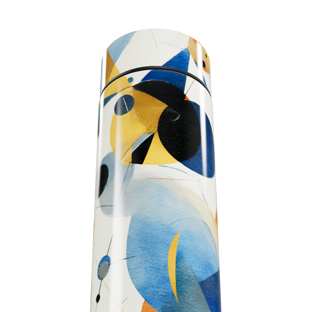 Garrafa Térmica Touch - Estampa Abstrata Colorida