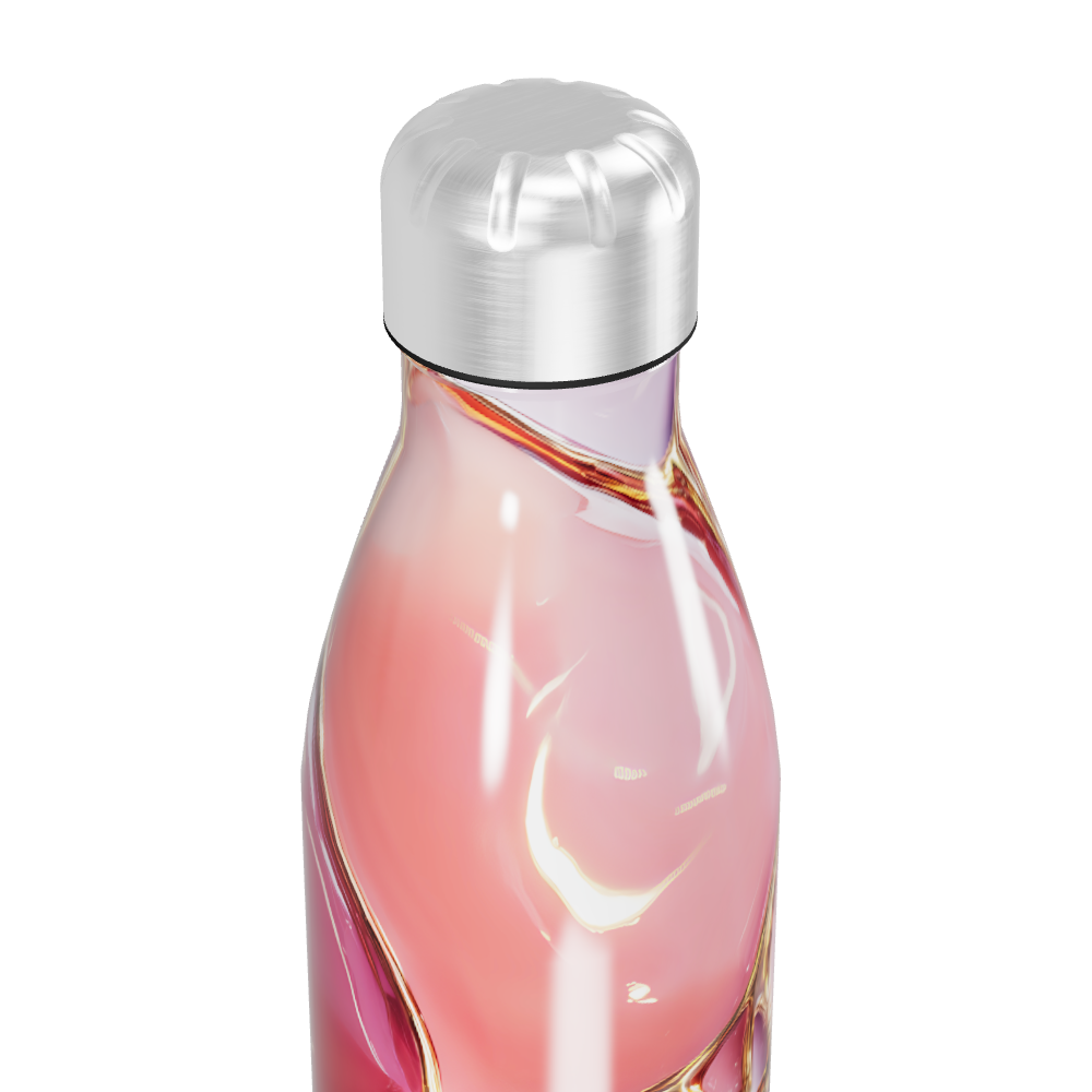 Garrafa Inox - Rosa Abstrata 500ml