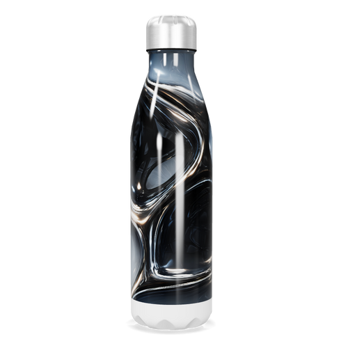 Garrafa Inox - Design Preto Moderno