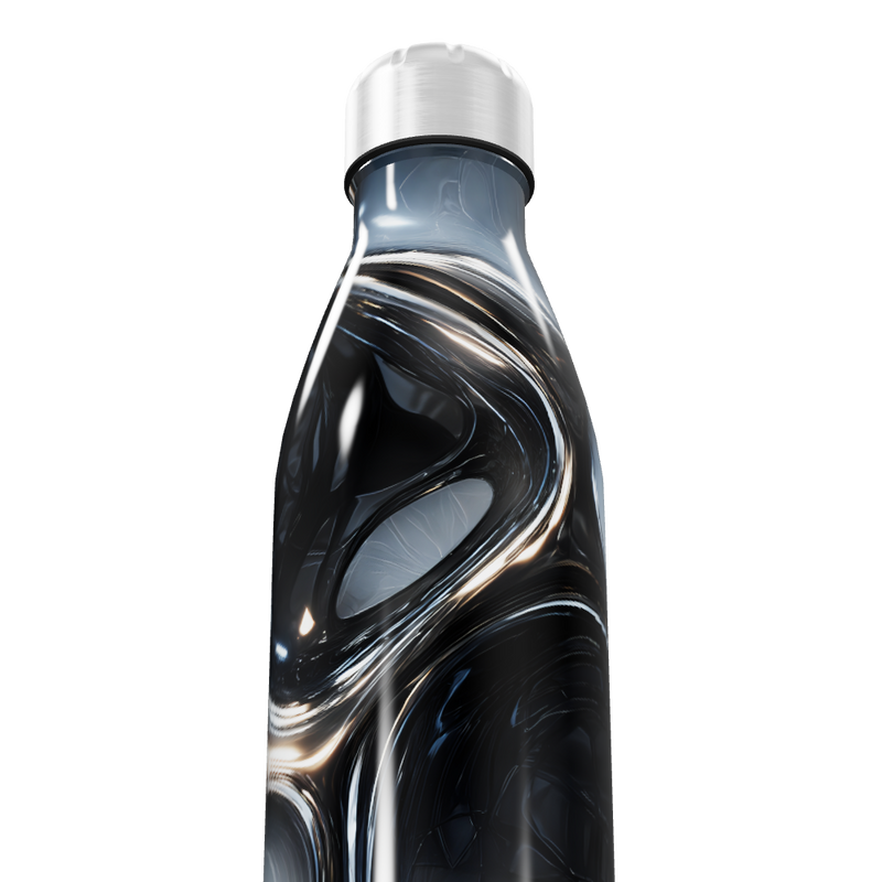 Garrafa Inox - Design Preto Moderno