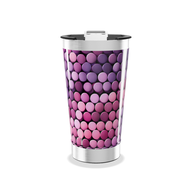 Copo Térmico - Estampa Bolinhas Coloridas