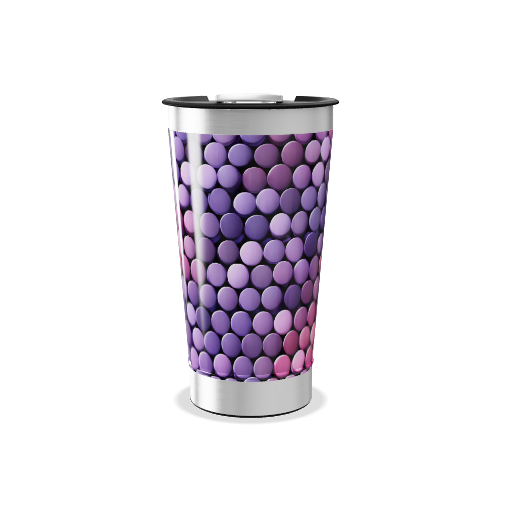 Copo Térmico - Estampa Bolinhas Coloridas