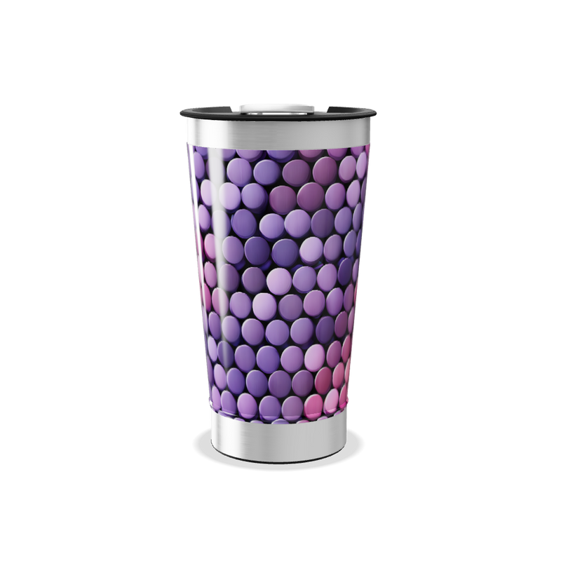 Copo Térmico - Estampa Bolinhas Coloridas