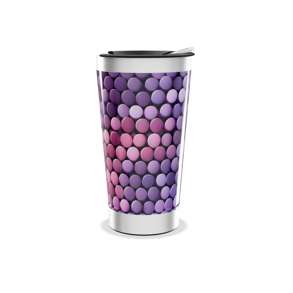 Copo Térmico - Estampa Bolinhas Coloridas